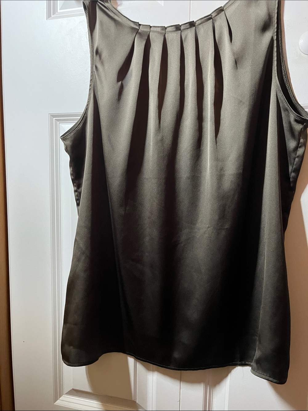 LOFT Black Satin Camisole Tank